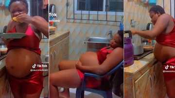 "Wahala everywhere": Nigerian man catches pregnant wife at midnight boiling corn in kitchen to satisfy craving