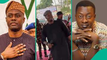 "Don’t sing that song here”: Moment Gov Makinde warned Taye Currency at event trends