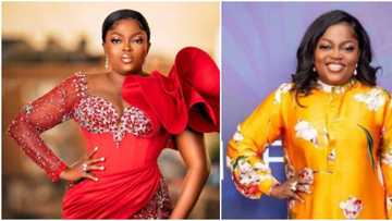 Funke Akindele almost moved to tears after attending her kids’ Xmas party, prays for all expectant mothers