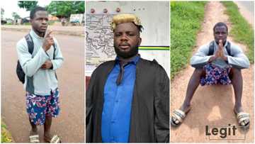 Exclusive: Man starts trekking from Benue to Lagos, vows to see Sabinus and present gift