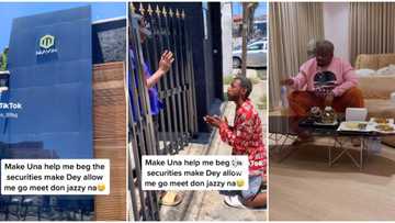 "Person serious date": Young man storms Don Jazzy's Mavin mansion, security men stop him in viral video