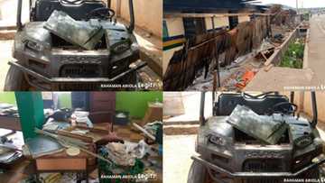 Bank, Custom base, VIO unit attacked, looted as protest turns violent in Oyo (photos)