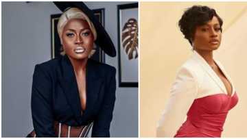The corset-blazer trend: BBNaija Alex Unusual, celebrity makeup artist Anita Brow rock jaw-dropping outfit