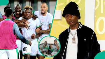 "Naija spirit": Clip of Super Eagles singing Wizkid's 2010 song Tease Me amid ordeal in Libya trends