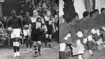 See how players played with barefoot during Nigeria's first ever football match 72 years ago which ended 5-2 (video)