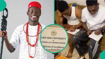 GehGeh brags in video as 25,000 youths join his 'school of wisdom' Oga Sabinus present