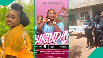 Friends storm lady's graveside with cake after she died hours to her birthday party, video emerges