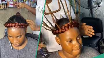 Lady makes creative cage hairstyle, gets mixed reactions: "Hair inspiration for Queen Charlotte"