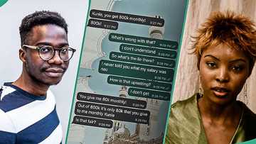 Lady demands N250k monthly allowance from boyfriend who earns N800k, chats leak online