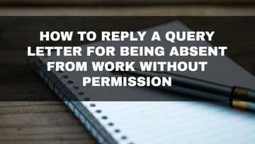 How to reply a query letter for being absent from work without permission