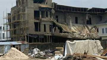 BREAKING: Another building collapses in Lekki 24hrs after 14 died in 21-storey skyscraper