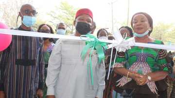 Gov Ugwuanyi Hands over Renovated Burnt Enugu INEC Office