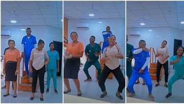 Doctors, nurses on hospital duty show off cute dance steps, vibe to "Buga" by Kizz Daniel, video causes stir