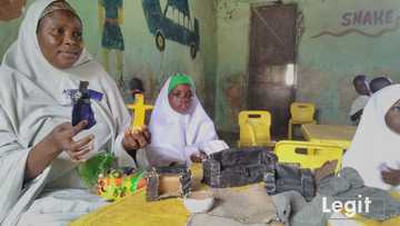 Nigerian teacher makes dolls, learning materials from locally sourced items to teach children in pre-primary