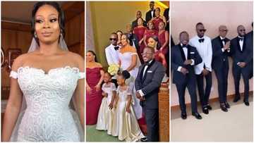 Beautiful photos from the white wedding ceremony of 9ice and Olasunkanmi