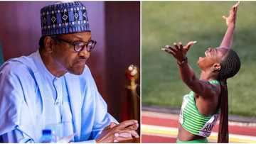 ‘Golden Girl’: President Buhari reacts as Tobi Amusan wins 100m hurdles gold