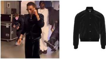 Celebrity price check: Starboy Wizkid steps out rocking N1.5m varsity jacket