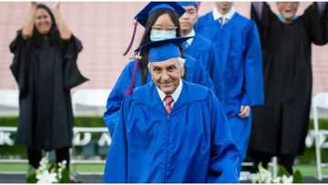 78-year-old man who could not finish high school because of fee goes back 6 decades after, graduates