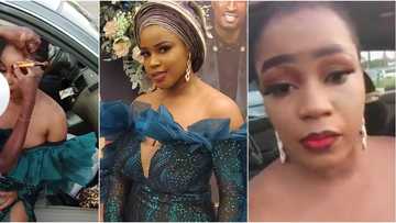 Hilarious reactions as Yoruba actress Bose Alao shares videos of face beat from roadside makeup artist