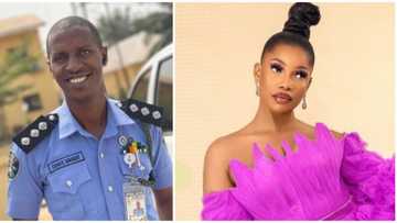 AMVCA 2023: Delta police PRO slams Tacha over daring look at event, netizens react