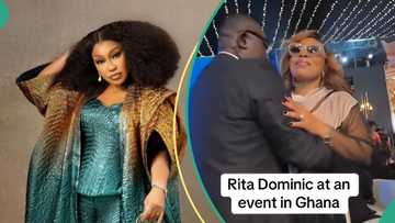 Rita Dominic in Ghana: Video shows actress’ reaction as man hugs her closely at event, fans weigh in