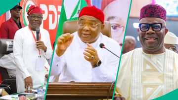 How Akpabio, Wike tackle Uzodimma at Tinubu's PCC inauguration