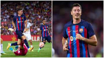 Robert Lewandowski scores wonder goal as striker nets first Barcelona goal in 6:0 friendly victory