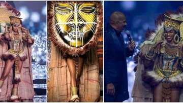 Nigerian masquerade-themed costume wins best national costume at Miss Universe 2021, stunning photos emerge