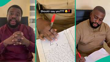 Federal University Oye-Ekiti displays love letter he found while marking student's exam script