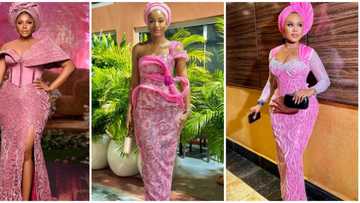 Asoebi style picks of the week: 7 beautiful ladies slay in jaw-dropping pink styles