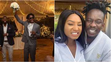 I'm the next in line - Mr Eazi says as he shares wedding photo, Temi Otedola reacts