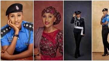 Photos of female Nigerian police officer many say is the most beautiful in the force goes viral, people gush