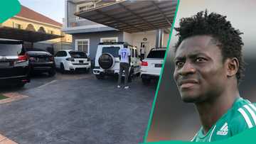 Inside former Super Eagles star Obafemi Martins' supercar garage worth over ₦1 billion
