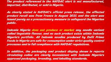 Indomie Nigeria clarifies media reports on NAFDAC safety alert over products