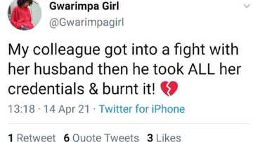 Miji ya kone duk takardun kammala makarantun matarsa bayan fada ya hada su