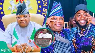 Gov Adeleke takes centre stage at white garment church procession as he dances in viral video