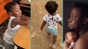 "This side chick no dey fear": Little girl boldly calls her dad 'babe' in mum's presence