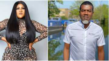 Don't let God punish you, Nkechi Blessing heavily lampoons Reno Omokri for citing 'bad example' with her name