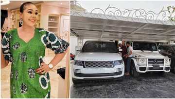 Wealthy interior designer, Ehi Ogbebor, shows off state-of-the-art cars in her garage