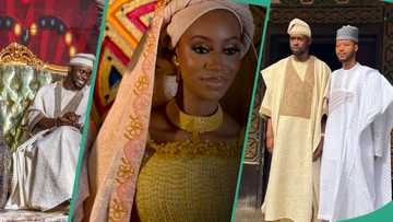 “Love knows no bound”: Emir Sanusi's daughter Yusra Khadija marries Kwara state man, video emerges