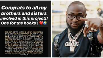 Congratulations to all my brothers and sisters - Davido says to colleagues that featured in Beyonce's project