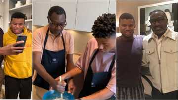 3 times Femi Otedola has shared father-son moment with Fewa as the young man clocks 21