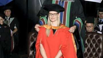 Proud woman celebrates day she got her PhD after 15 years of hard work