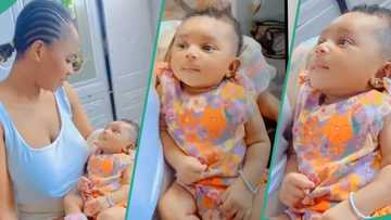 "I pushed you out": Mother tells newborn baby who looks at her like stranger, video goes viral