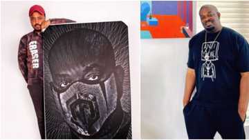Nigerian artist makes beautiful portrait of Don Jazzy, wants to meet him and touch his garment, many react
