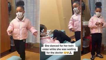 "I love twins": Little girl dances for her sick identical sister at hospital, video melts hearts