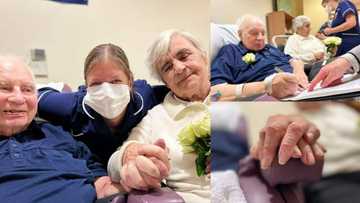 Elderly couple who’ve been together for 40 years weds in hospital after groom was diagnosed with cancer