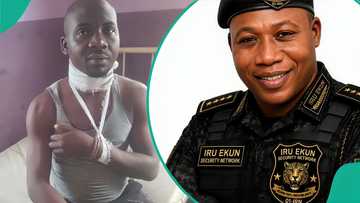Oyo: Drama as Sunday Igboho stops police from arresting Tani Olohun in Ibadan, video trends