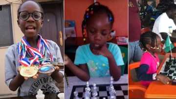 “I Started Playing Chess at 4”: 8-Year-Old Nigerian Girl Flaunts Medals, People Applaud