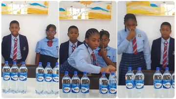 Smart Nigerian students solve tricky bottle puzzle in seconds, rearrange 10 bottles, video emerges